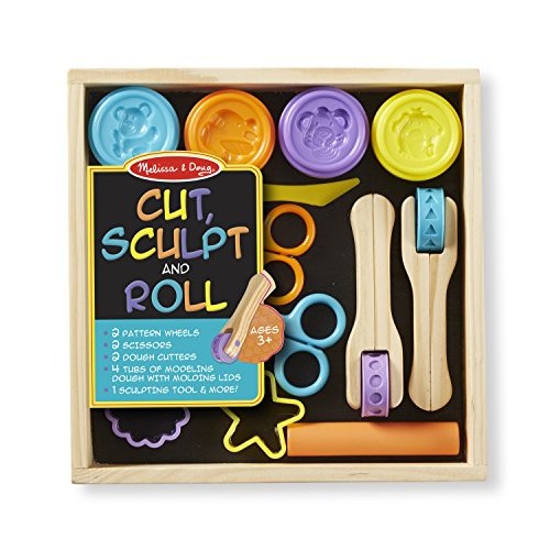 Melissa & Doug Cut, Sculpt, and Roll Clay Play Set With 8 Tools an...