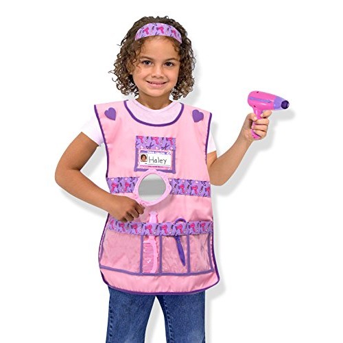 Melissa & Doug Hair Stylist Role Play Costume Dress-Up Set 7 pcs