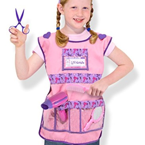 Melissa & Doug Hair Stylist Role Play Costume Dress-Up Set 7 pcs