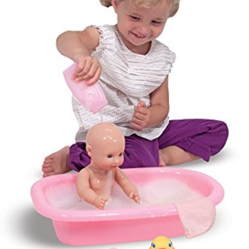 Melissa & Doug Mine to Love Baby Doll Bathtub and Accessories Set ...