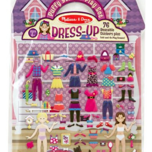 Melissa & Doug Puffy Sticker Activity Book: Dress-Up - 76 Reusable...