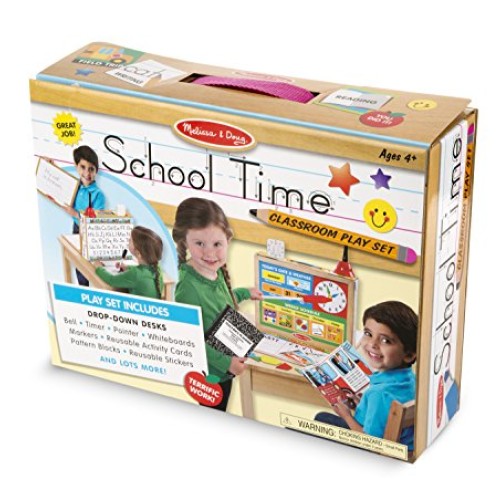 Melissa & Doug School Time! Classroom Play Set Game - Be Teacher o...