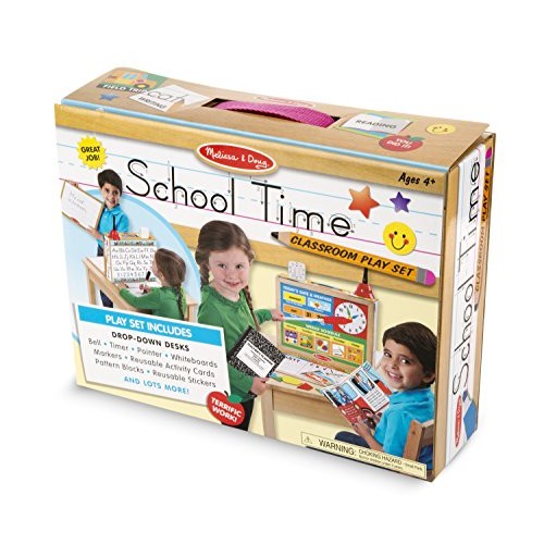 Melissa & Doug School Time! Classroom Play Set Game - Be Teacher o...