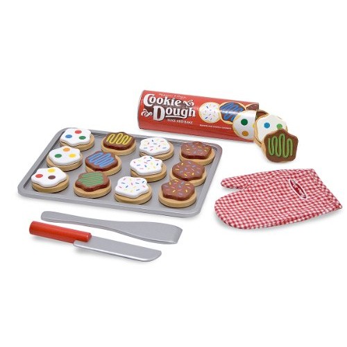 Melissa & Doug Slice and Bake Wooden Cookie Play Food Set