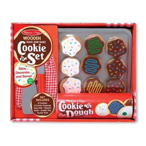 Melissa & Doug Slice and Bake Wooden Cookie Play Food Set