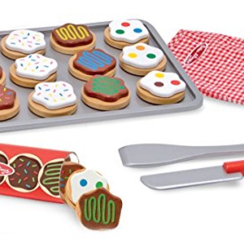 Melissa & Doug Slice and Bake Wooden Cookie Play Food Set