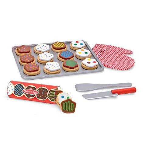 Melissa & Doug Slice and Bake Wooden Cookie Play Food Set