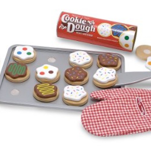 Melissa & Doug Slice and Bake Wooden Cookie Play Food Set
