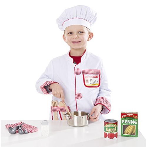Melissa & Doug Stainless Steel Pots and Pans Pretend Play Kitchen ...