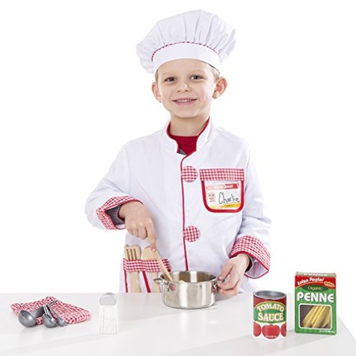 Melissa & Doug Stainless Steel Pots and Pans Pretend Play Kitchen ...