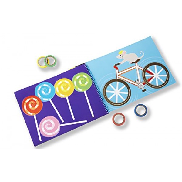 Melissa & Doug Tape Activity Book: 4 Rolls of Easy-Tear Tape and 2...