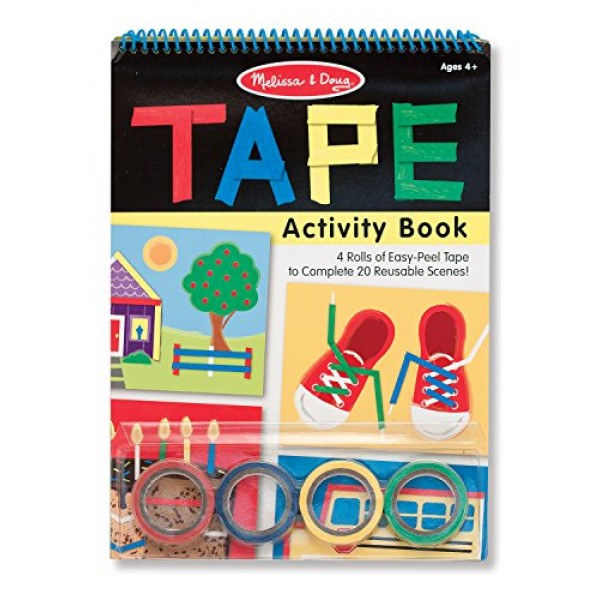 Melissa & Doug Tape Activity Book: 4 Rolls of Easy-Tear Tape and 2...
