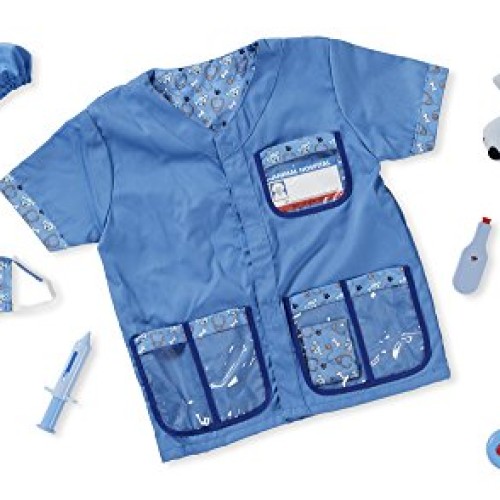 Melissa & Doug Veterinarian Role Play Costume Dress-Up Set 9 pcs