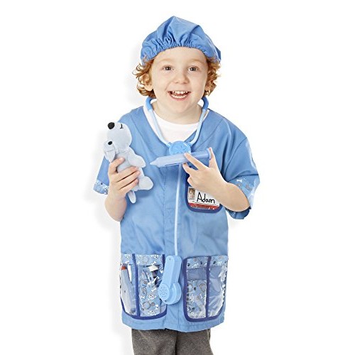 Melissa & Doug Veterinarian Role Play Costume Dress-Up Set 9 pcs