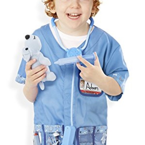 Melissa & Doug Veterinarian Role Play Costume Dress-Up Set 9 pcs