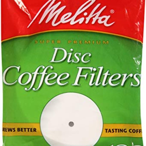 Melitta 3.5 Percolator Disc Coffee Filters, White, 100 Count