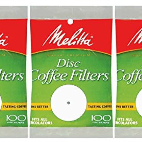 White Disc Coffee Filter, 100 Count Pack of 3