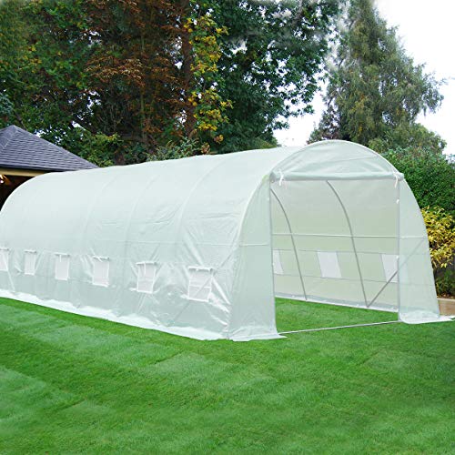 MELLCOM 26 x 10 x 6.6 Greenhouse Large Gardening Plant Hot Hous...