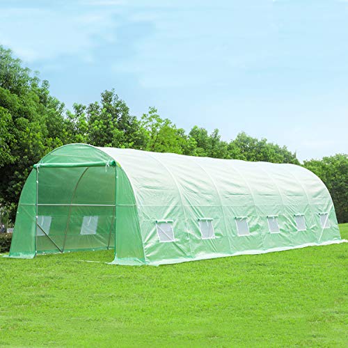 MELLCOM 26 x 10 x 6.6 Greenhouse Large Gardening Plant Hot Hous...