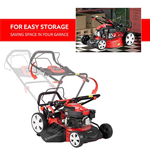 Mellcom Gas Lawn Mower Electric Start 4-Cycle 173cc OHV 21-Inch Tr...