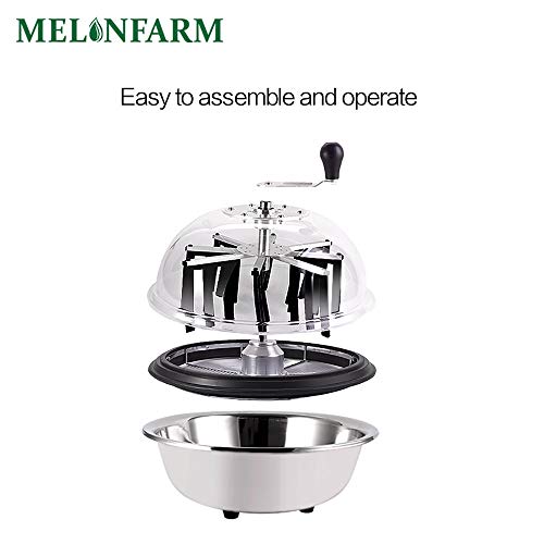 MELONFARM 19 Inch Automatic Bud Leaf Bowl Trimmer Twisted Spin Cut...