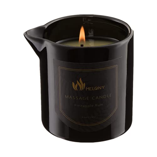MELONY Massage Oil Candle for Pure Relaxation- 8.1 oz- Moisturizin...