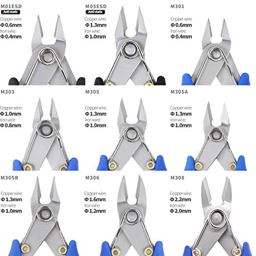 MELORIY ESD Wire Cutter Side Cutter for Electronics Repair, Flush ...