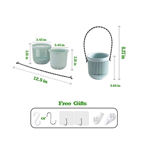 Melphoe 3.5‘’ Two-Piece Succulent Planters Pots with Drainage, Fle...