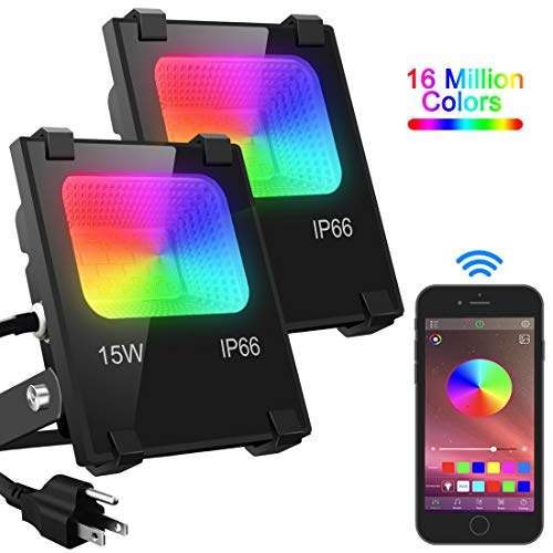 LED Flood Light 100W Equivalent, Outdoor Color Changing Led Stage ...
