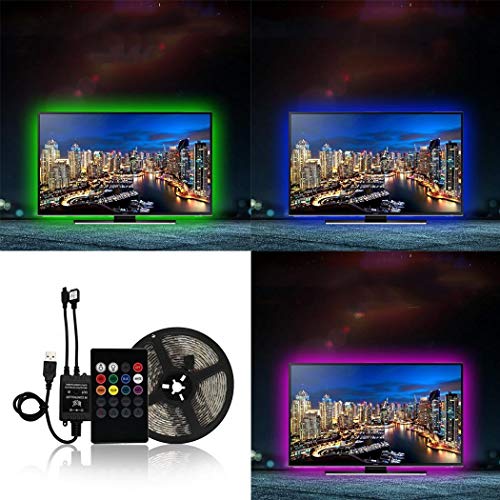 melysUS LED Strip Light RGB 5050 USB Flexible Ribbon Light Stripe ...
