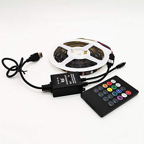 melysUS LED Strip Light RGB 5050 USB Flexible Ribbon Light Stripe ...