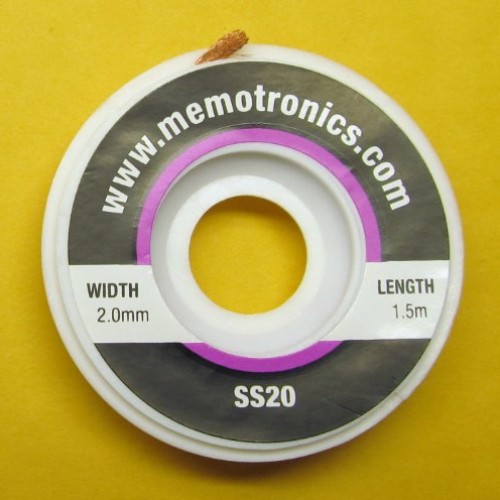 Solder Wick 1.5m Desolder Wire Copper Braid 2mm Wide, with Flux, 5...