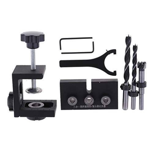 menolana DIY 3 In1 Woodworking Locator Hole Cutter Drill Guide Woo...
