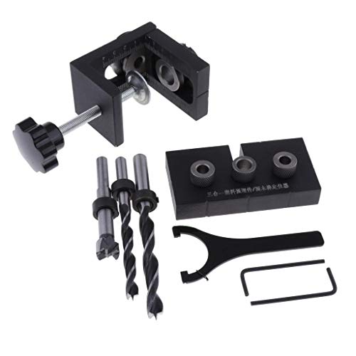 menolana DIY 3 In1 Woodworking Locator Hole Cutter Drill Guide Woo...