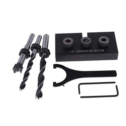 menolana DIY 3 In1 Woodworking Locator Hole Cutter Drill Guide Woo...