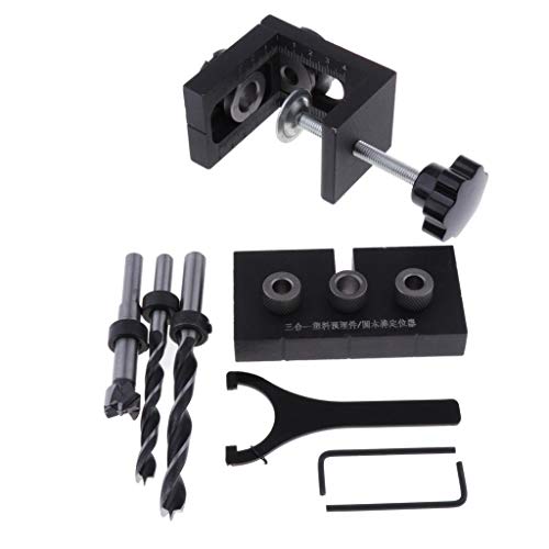 menolana DIY 3 In1 Woodworking Locator Hole Cutter Drill Guide Woo...