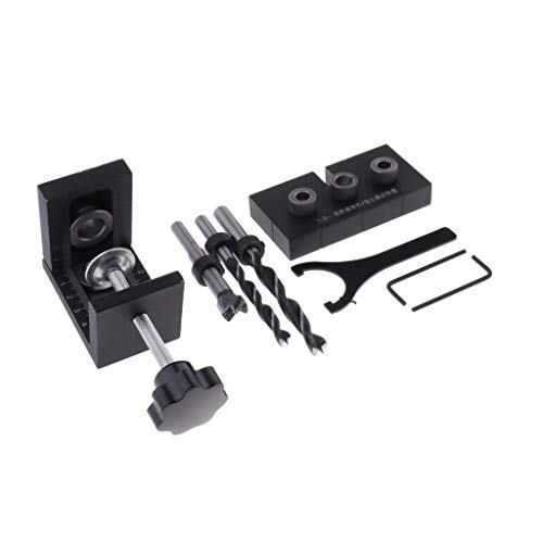 menolana DIY 3 In1 Woodworking Locator Hole Cutter Drill Guide Woo...
