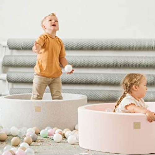 MEOWBABY Foam Ball Pit 35 x 11.5 in /200 Balls Included ∅ 2.75in R...