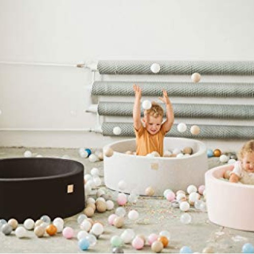 MEOWBABY Foam Ball Pit 35 x 11.5 in /200 Balls Included ∅ 2.75in R...