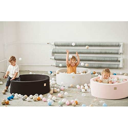 MEOWBABY Foam Ball Pit 35 x 11.5 in /200 Balls Included ∅ 2.75in R...