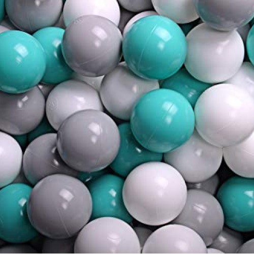 MEOWBABY Foam Ball Pit 35 x 11.5 in /200 Balls Included ∅ 2.75in R...