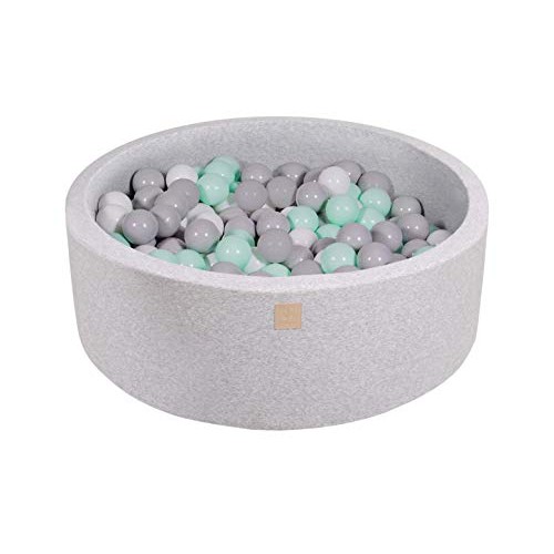 MEOWBABY Foam Ball Pit 35 x 11.5 in /200 Balls Included ∅ 2.75in R...