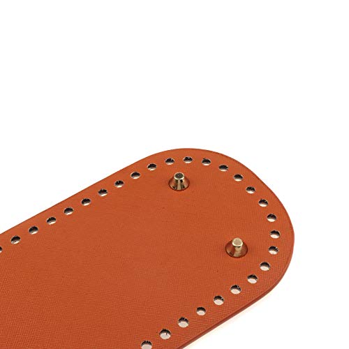 Meprotal 2 Pcs PU Leather 22x10cm Oval Long Knitting Crochet Bag B...