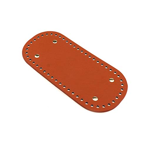 Meprotal 2 Pcs PU Leather 22x10cm Oval Long Knitting Crochet Bag B...