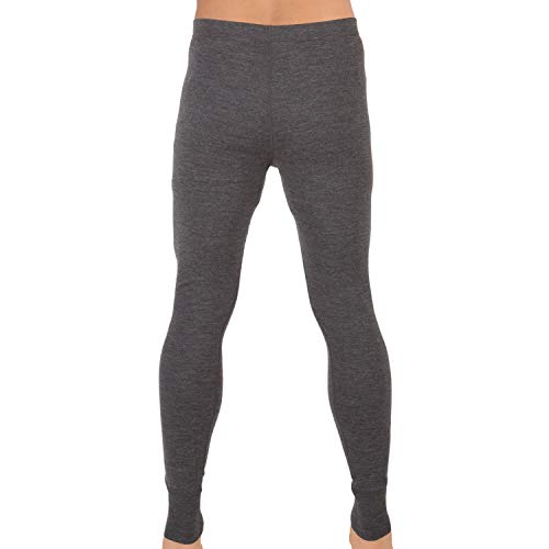 MERIWOOL Mens Base Layer 100% Merino Wool Thermal Pants Charcoal Gray