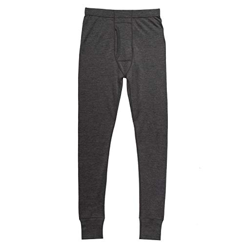 MERIWOOL Mens Base Layer 100% Merino Wool Thermal Pants Charcoal Gray