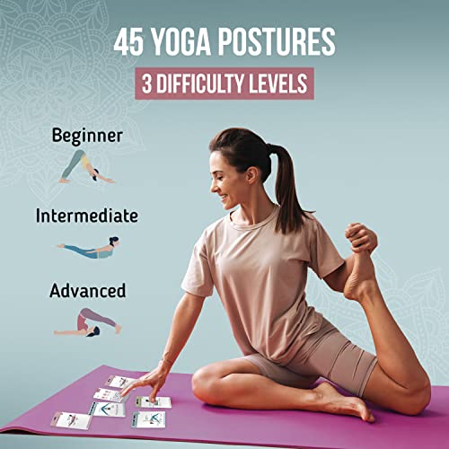 merka Yoga Pose Cards 50, Yoga Accessories for Beginners to Mast...