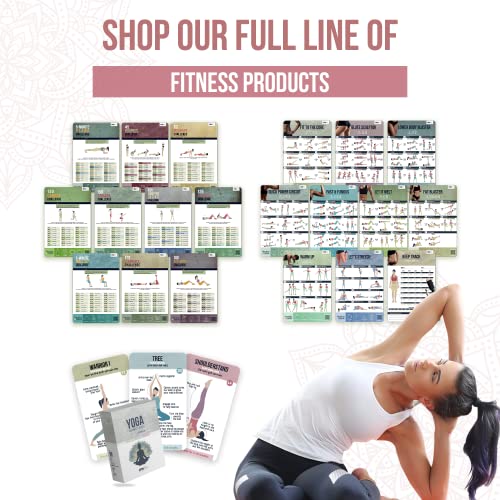 merka Yoga Pose Cards 50, Yoga Accessories for Beginners to Mast...