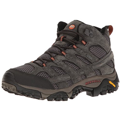 Merrell Mens Moab 2 Mid Waterproof Hiking Boot, Beluga, 10.5 M US