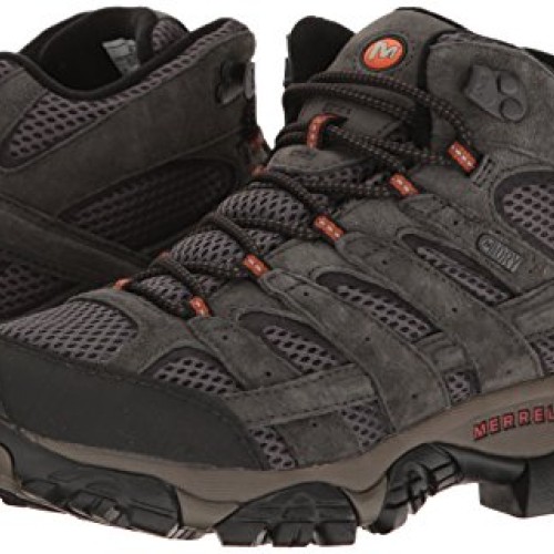 Merrell Mens Moab 2 Mid Waterproof Hiking Boot, Beluga, 11.5 M US